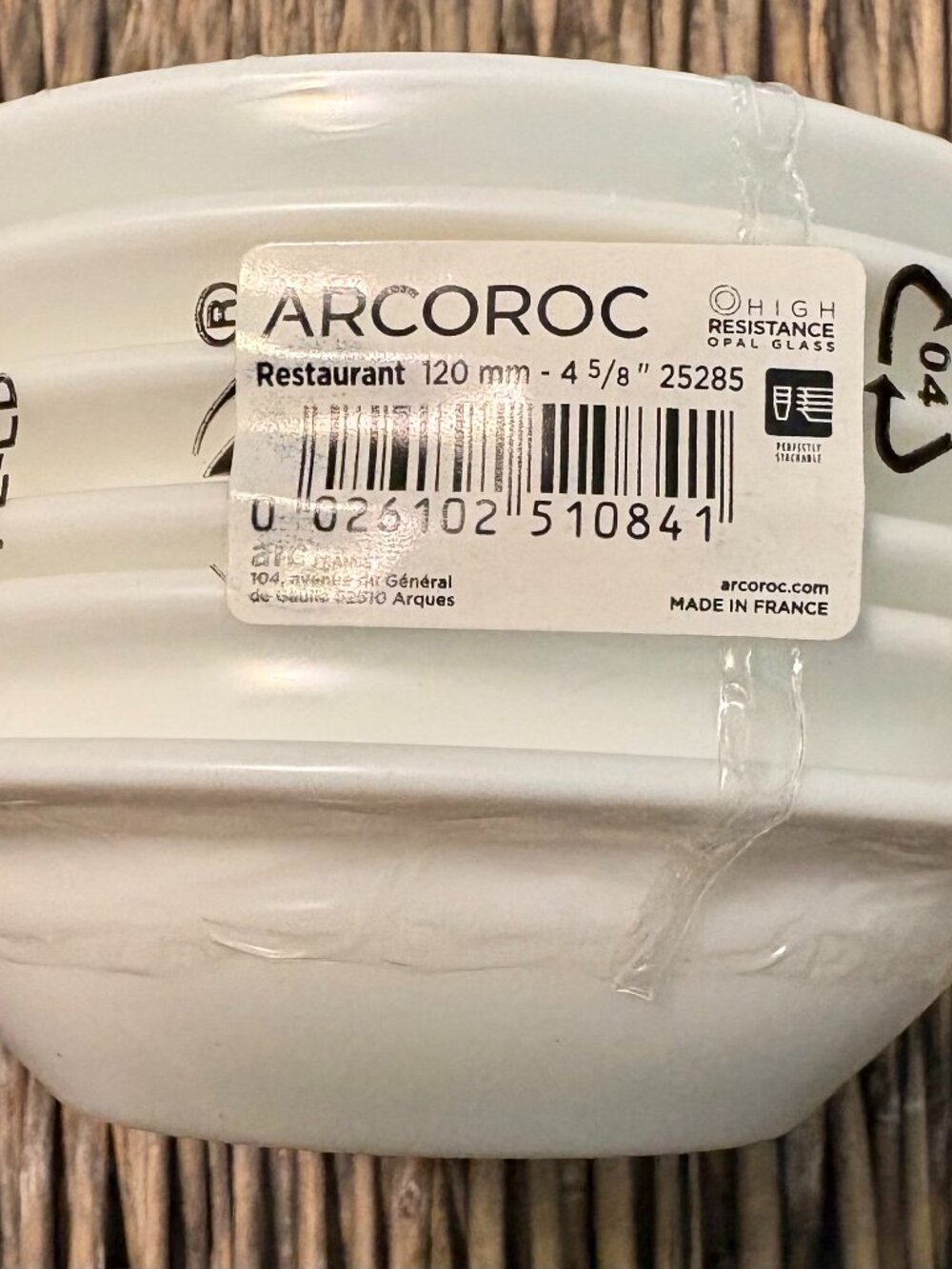 (18) Arcoroc 3.5 oz. white fruit dish